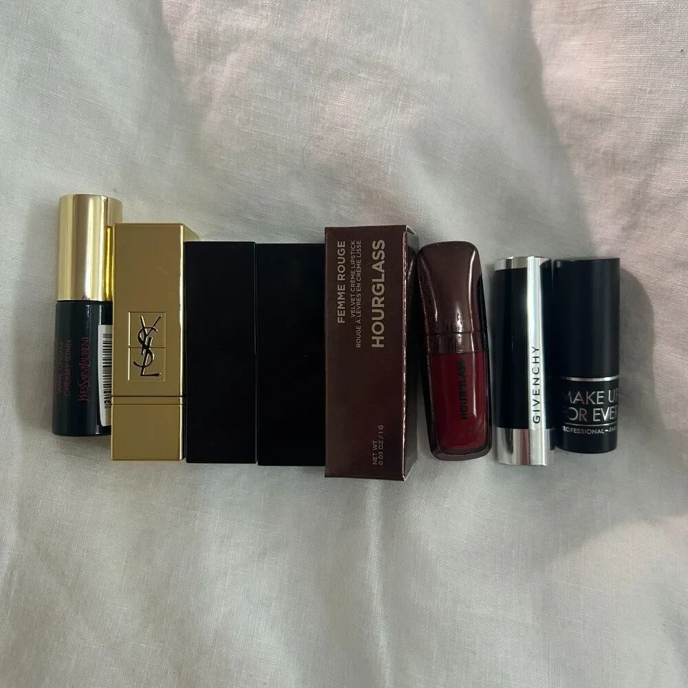 Lip Bundle Lot | RMS, Clinique, Hourglass, Urban Decay, YSL, Laura Mercier, MUFE